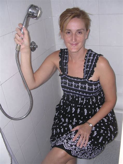 my wife showering